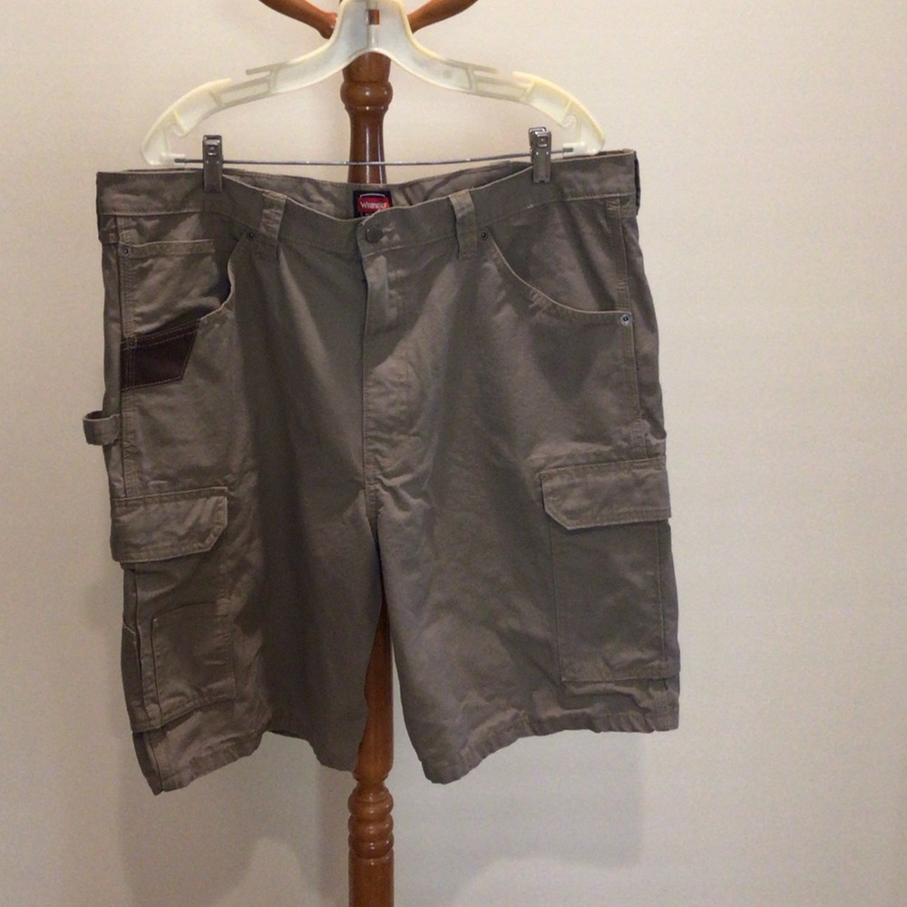 Wrangler Riggs workwear rip stop canvas carpenter cargo shorts